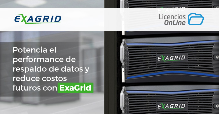 Potencia el performance de respaldo de datos y reduce costos futuros con Exagrid